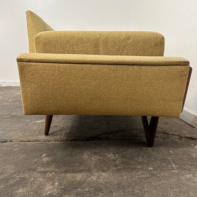 Wood Mid 20th Century Adrian Pearsall Gondola Sofa With Walnut Frame For Sale - Image 7 of 12