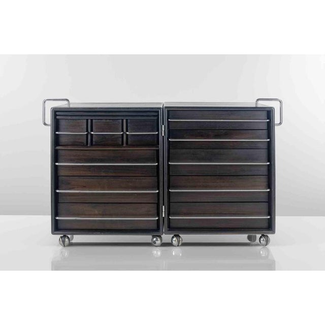 Chest of Drawers or Dressing Table Modules by Fabio Lenci for Bernini, 1970s, Set of 2 For Sale - Image 4 of 10