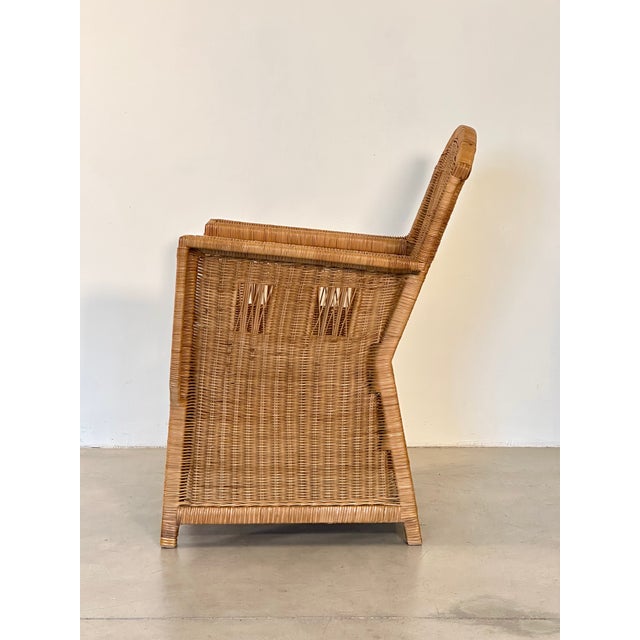 Ascona Wicker Armchair by Vivai Del Sud, 1970s For Sale - Image 4 of 18