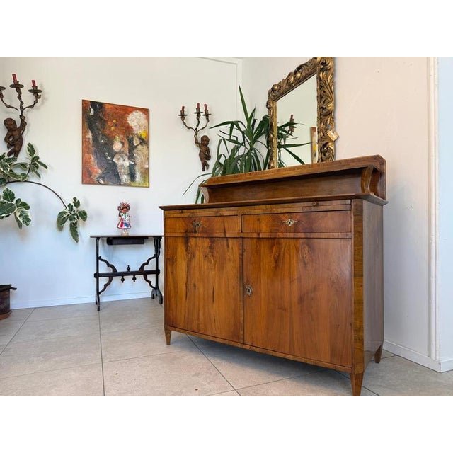 Biedermeier Sideboard - an original piece circa 1900 (second period) Dimensions: Height x Width x Depth 129 x 138 x 62 cm...