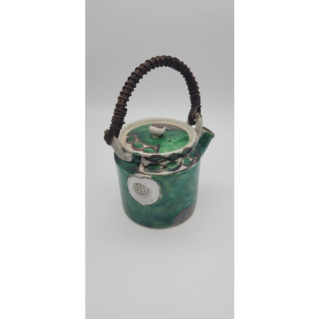 Ceramic Vintage Japanese Tea Pot For Sale - Image 7 of 8