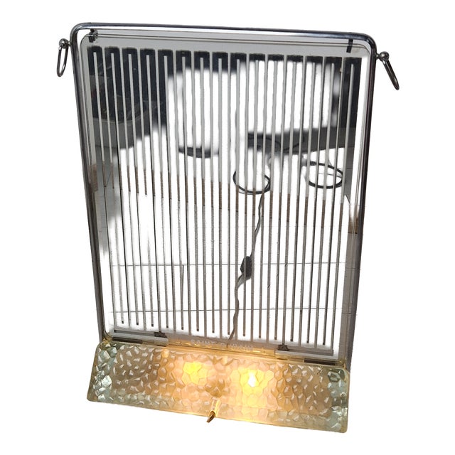 Table Lamp in Glass from Saint Gobain, 1940s For Sale
