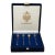 Vintage Fabergé Imperial Collection Enameled Egg Set of 4 Topped Cocktail Forks For Sale
