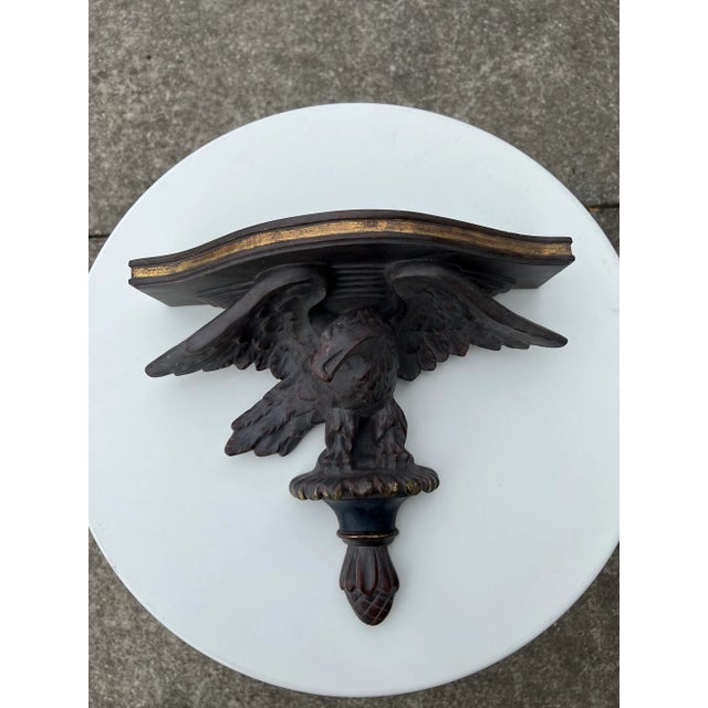 Traditional 1980s Federal Eagle Wall Shelf For Sale - Image 3 of 7