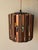1960s 1960s Mid Century Modern Danish Copper & Rosewood Pendant Lamp For Sale - Image 5 of 10