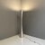 Silver Italian Modern Chromed Flared Plastic Floor Lamp, 1990s For Sale - Image 8 of 18