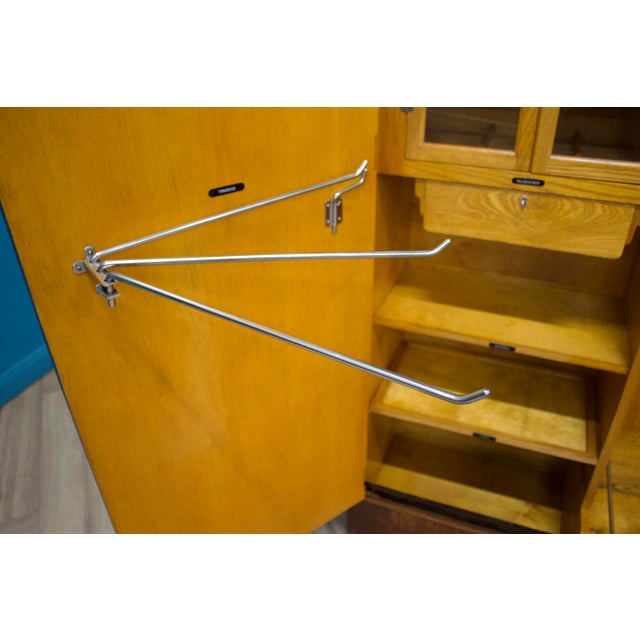 Vintage Art Deco Oak Wardrobe from Compactum, 1930s For Sale - Image 6 of 14