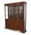 HICKORY WHITE Banded Mahogany Contemporary Modern Asian Inspired 79" Lighted Display China Cabinet 87.5" High 79" Wide...