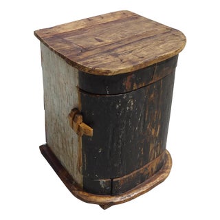 Small Cabinet in Canoe Wood and Teak, 2000s For Sale