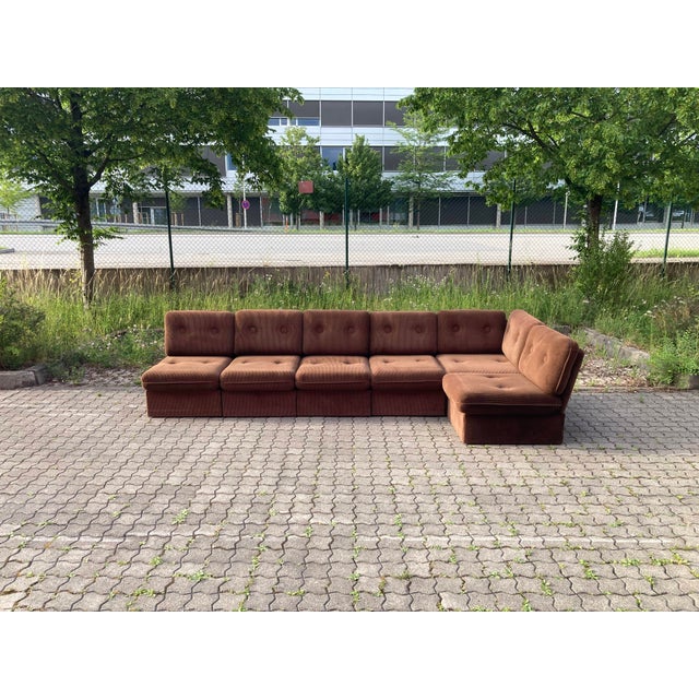 1970s Vintage Modular Sectional Sofa, 1970s, Set of 6 For Sale - Image 5 of 18