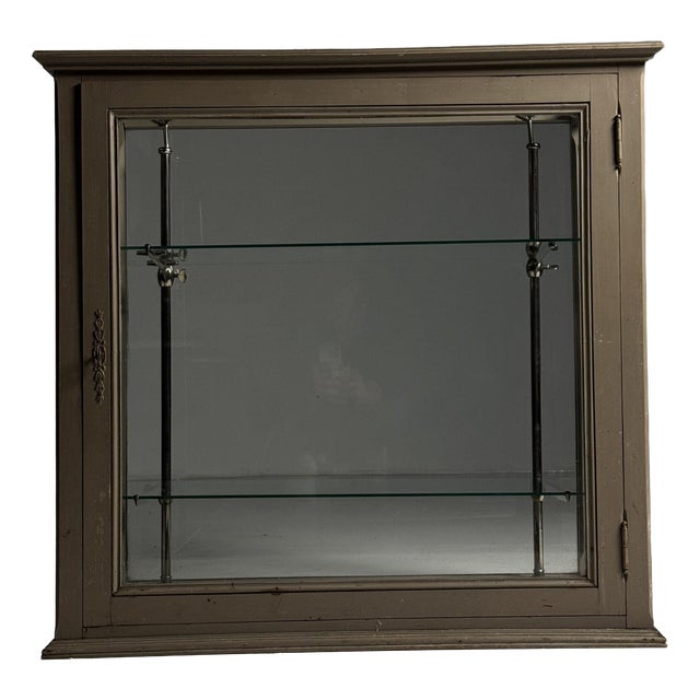 French Display Cabinet in Grey, 1900s For Sale