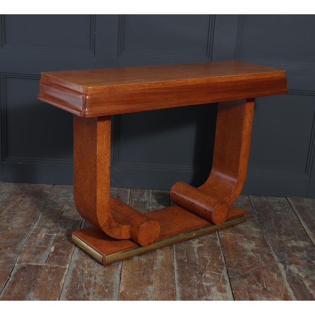 Art Deco French Amboyna Console Table, 1925 For Sale - Image 10 of 18