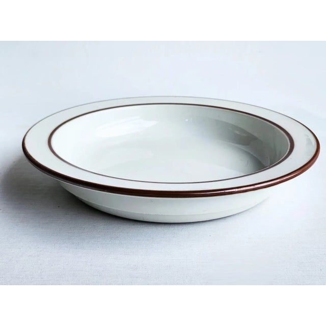 1970s Vintage Dansk Bistro Christianshavn Brown Cups, Saucers, Rimmed Bowls, 19 Pieces For Sale - Image 5 of 11