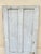 French Country Antique Architectural Salvage Gray White Distress Painted Wooden Interior Door For Sale - Image 3 of 12