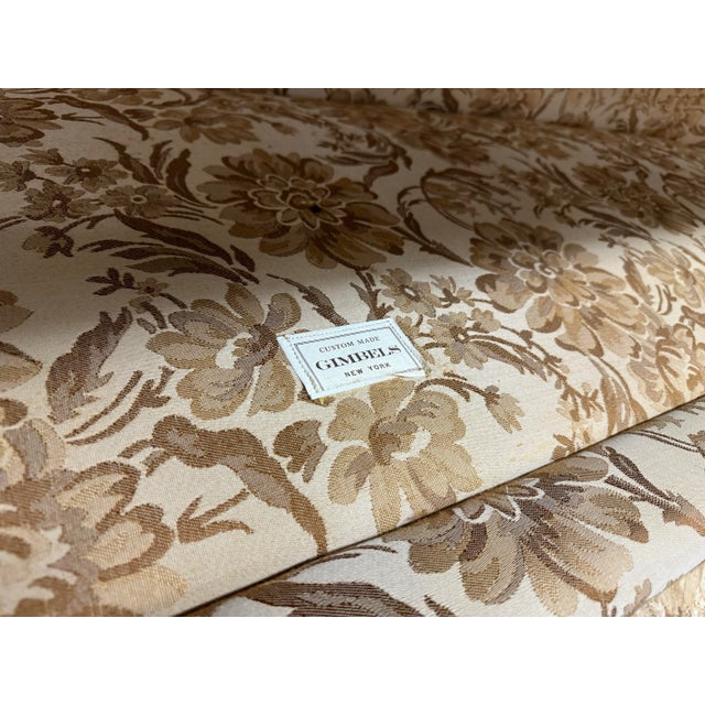 Mid-Century Elongated Curved Back 90" Sofa on Pencil Legs For Sale In Philadelphia - Image 6 of 9