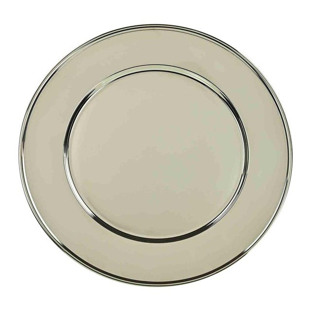 1970s Vintage Silver Plated Serving Plate, Italy, 1970s For Sale - Image 5 of 5