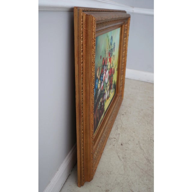 Age: Approx: 40 Years Old Details: Vibrant Colors & Ornate Frame Wood Frame Condition: Excellent Original Finish &...