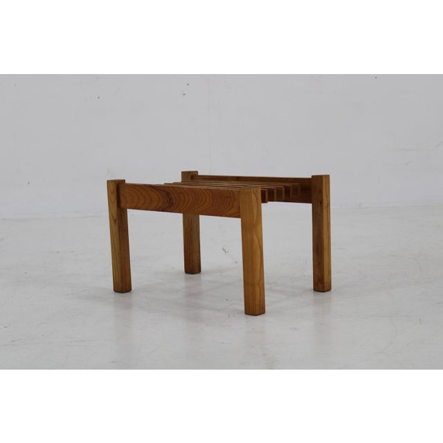 1970s Beech Flower Pot Stand, Czechoslovakia, 1970s For Sale - Image 5 of 10