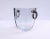 Art Deco Mid 20th Century Strömbergshyttan Sweden Blue Glass Ice Bucket With Sterling Silver Handles For Sale - Image 3 of 11