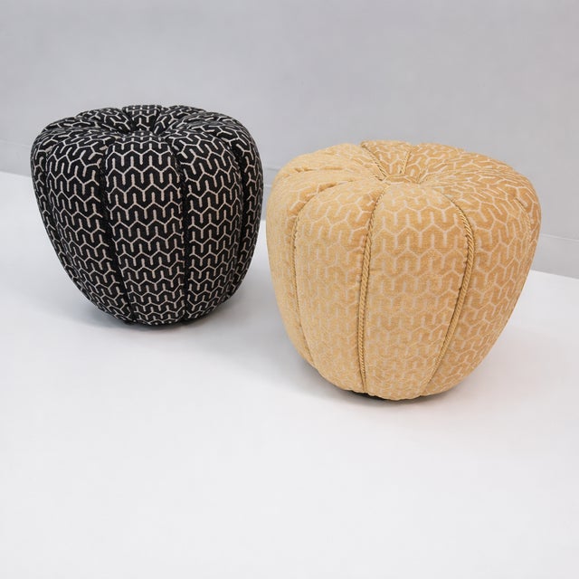 Ottomans by Jindřich Halabala for Up Zavody, 1940s, Set of 2 For Sale - Image 6 of 6