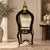 Make a dramatic statement with this Gothic-inspired French-style display vitrine, featuring a sophisticated black finish...