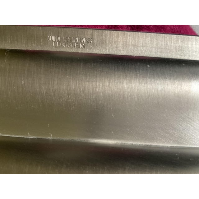 1980s Mid-Century Modern Silver Rectangular Platters For Sale - Image 13 of 15