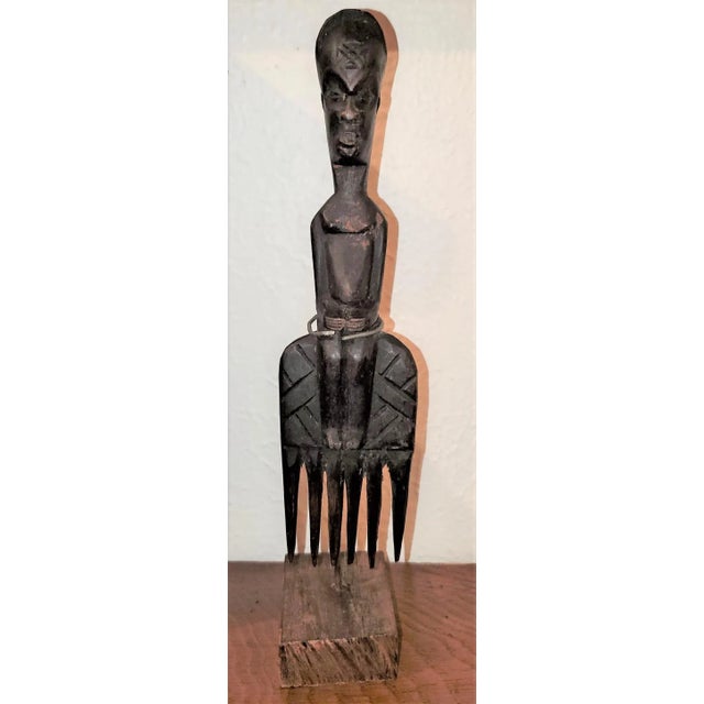 Vintage Luba Figural Hair Comb or Pick For Sale - Image 11 of 11