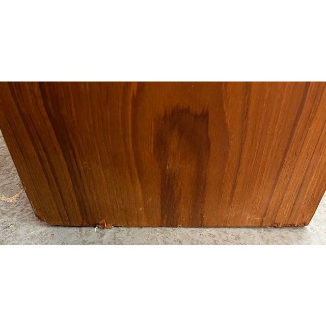 Brown Pair of Mid-Century Modern Danish Teak Tall Bookcases For Sale - Image 8 of 10
