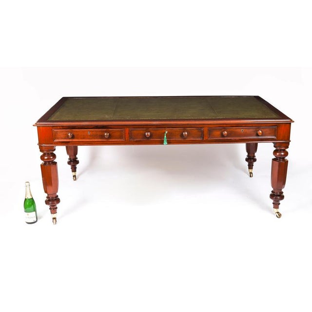 Antique 19th Century Partners Writing Desk For Sale - Image 17 of 18