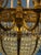 Metal Antique Beaux Arts Bronze Crystal Basket 16 Light Chandelier Rewired For Sale - Image 7 of 15