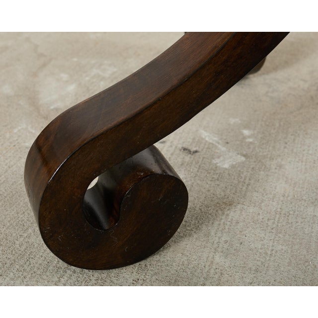 Arteriors Regency Style Round Veneered Center Table For Sale - Image 16 of 16