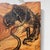 Japanese Wooden Wall Art with Dragon Painting, 1990s For Sale - Image 4 of 14