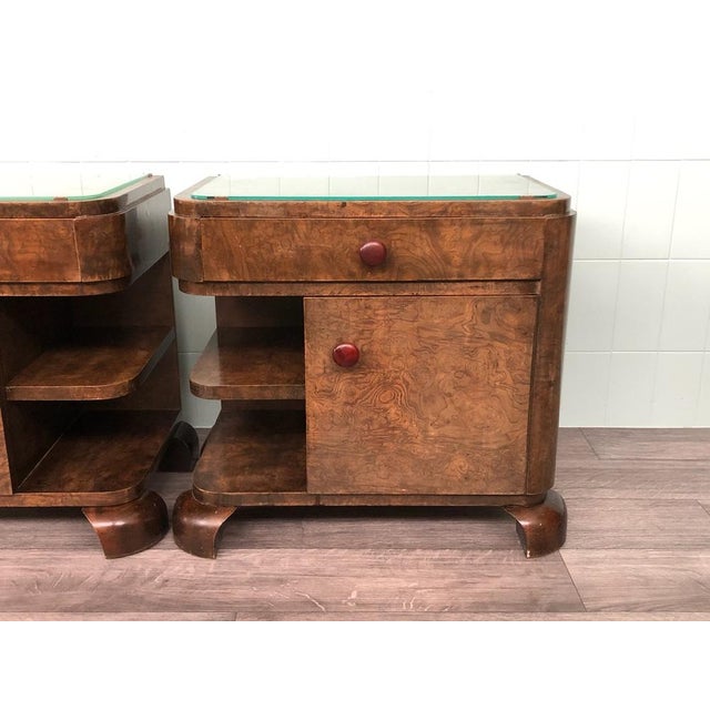 Vintage Bedside Tables, 1930s, Set of 2 For Sale - Image 16 of 18