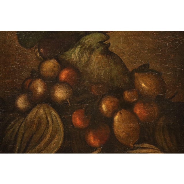 Follower of Giuseppe Arcimboldo, Anthropomorphic Allegory of Winter, 18th Century, Oil Painting on Canvas, Framed For Sale - Image 4 of 12