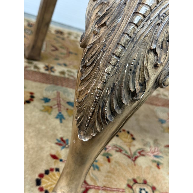 Chippendale Maitland Smith Trellis Print Chippendale Style Arm Chair For Sale - Image 3 of 12
