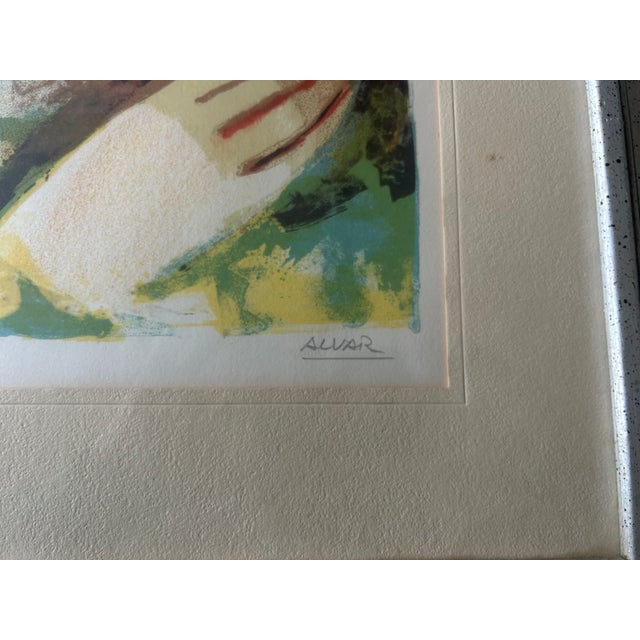 Late 20th Century Alvar Sunol Munoz-Ramos Limited Edition Lithograph, Signed & Numbered 255/275, Spanish Figurative Village Scene For Sale - Image 9 of 11