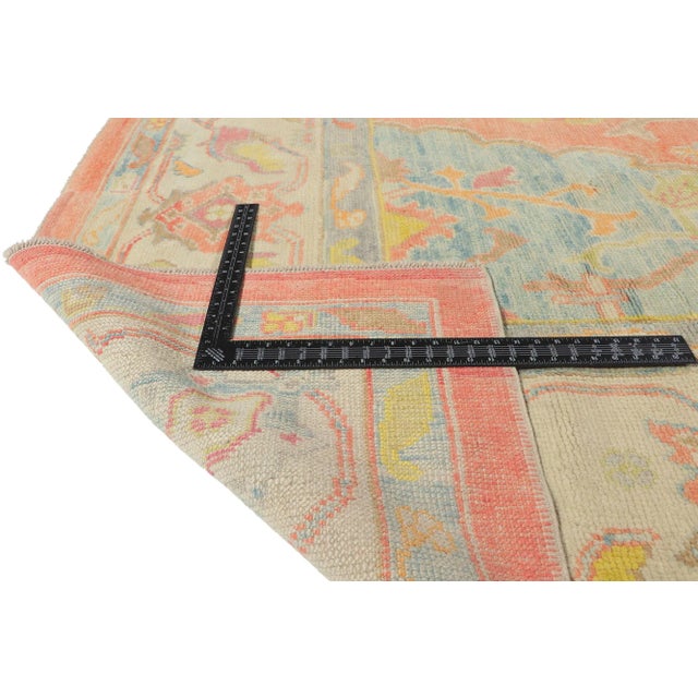 Early 21st Century Modern Style Turkish Oushak Rug, 12'10 X 15'08 For Sale - Image 5 of 9