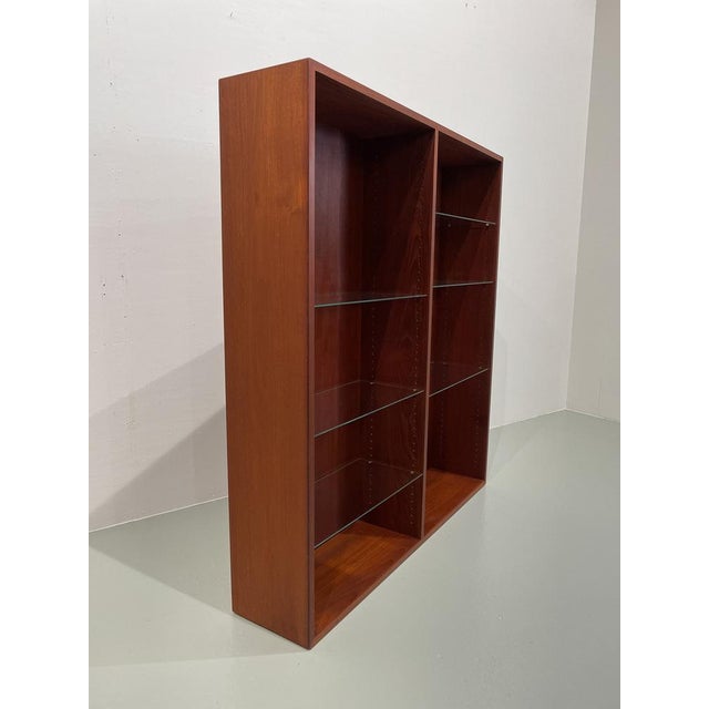 Danish modern teak bookcase by børge mogensen for fdb møbler, 1950s. large bookcase in teak designed by danish architect...