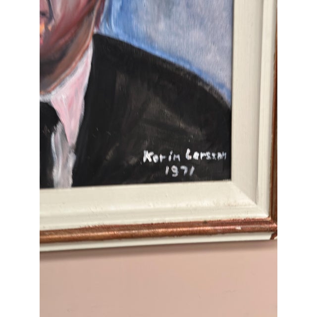 Karin Larsson, Portrait, 1971, Oil on Canvas, Framed For Sale - Image 6 of 18