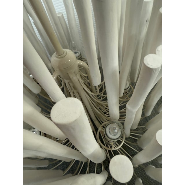 White Arteriors Tilda White Chandelier, Small For Sale - Image 8 of 12