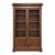 19th Century French Louis Philippe Mahogany Bookcase With Glazed Doors For Sale
