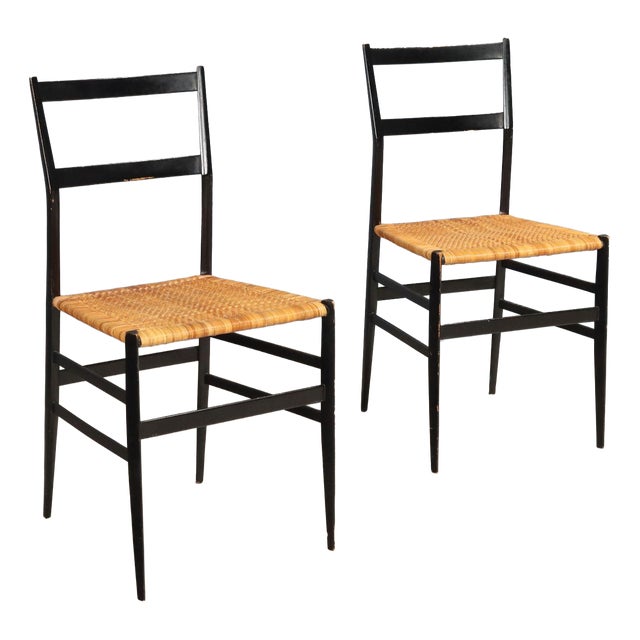 Vintage 699 Superleggera Chairs by Gio Ponti for Cassina, Italy, 1960s, Set of 2 For Sale