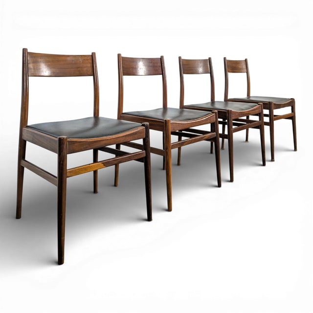 Scandinavian Teak Chairs, Set of 4 For Sale - Image 9 of 9