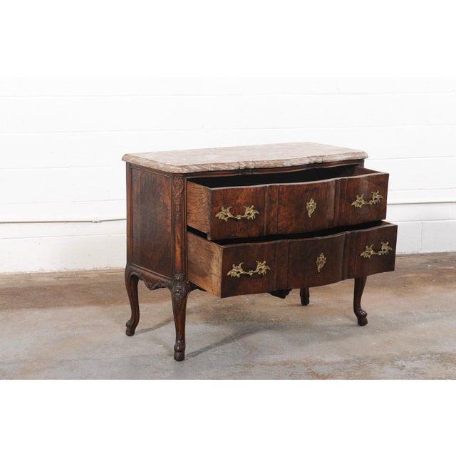 18th C. French Louis XV Marble-Top Commode For Sale - Image 9 of 13