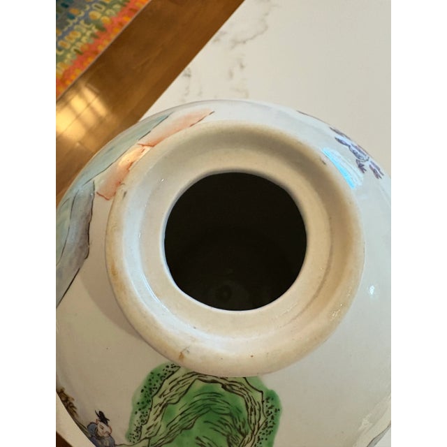 Asian Early 20th Century Famille Rose Potiche For Sale - Image 3 of 11