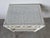 1970s Vintage Boho Chic White Painted Wicker Two-Tier Side Table For Sale - Image 5 of 9