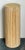 Vintage Ribbed Wood and Rattan Small Pedestal For Sale - Image 10 of 15