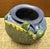 Ephraim Faience 2006 Hand Made Art Pottery Green Turtle Blue Ceramic Vase For Sale - Image 10 of 15