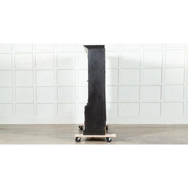 Large English Ebonised Glazed Cabinet, 1890s For Sale - Image 6 of 12