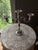Midcentury Sheffield Silverplate Heavy 3 Arm Candelabra Made in Italy For Sale - Image 9 of 13